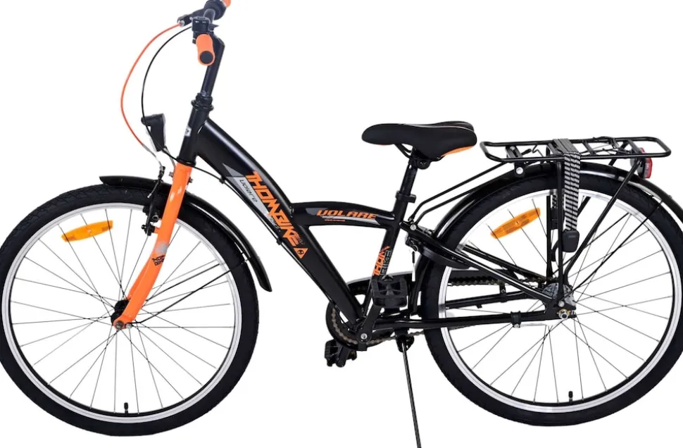 TPFSports Thombike Kinderfahrrad - Jungen - 24 Zoll - Rücktritt + Handbremse - 3 Gänge - Grün