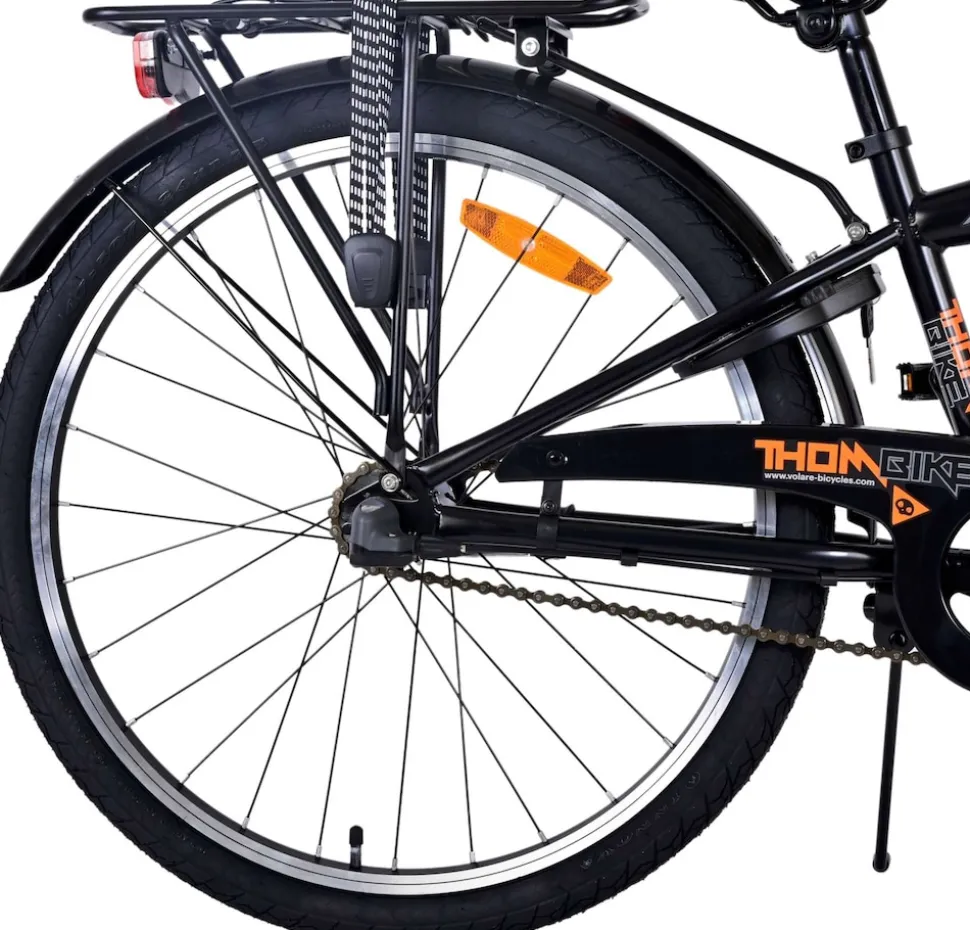 TPFSports Thombike Kinderfahrrad - Jungen - 24 Zoll - Rücktritt + Handbremse - 3 Gänge - Grün
