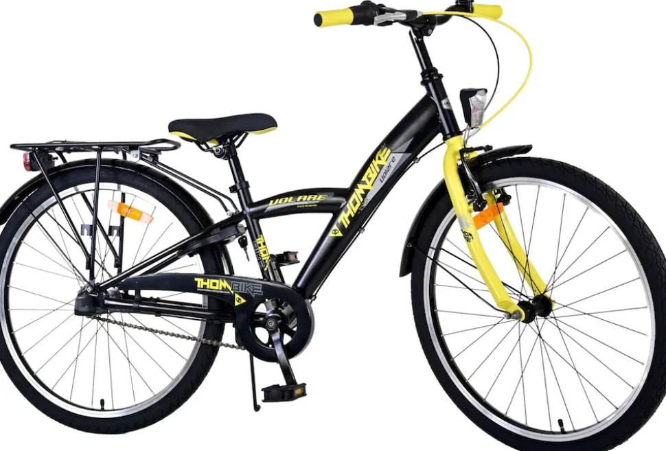 TPFSports Thombike Kinderfahrrad - Jungen - 24 Zoll - Rücktritt + Handbremse - 3 Gänge - Grün