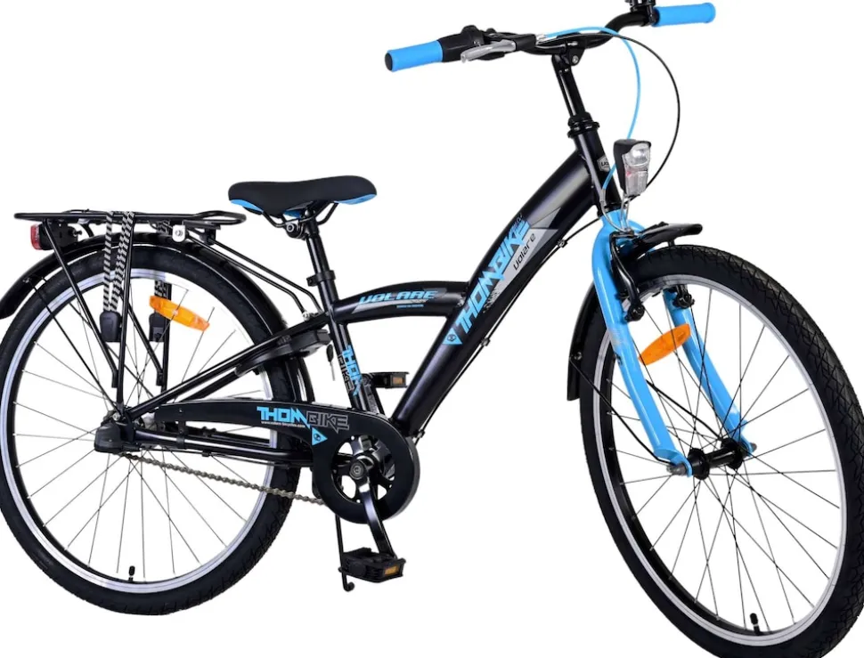 TPFSports Thombike Kinderfahrrad - Jungen - 24 Zoll - Rücktritt + Handbremse - 3 Gänge - Grün