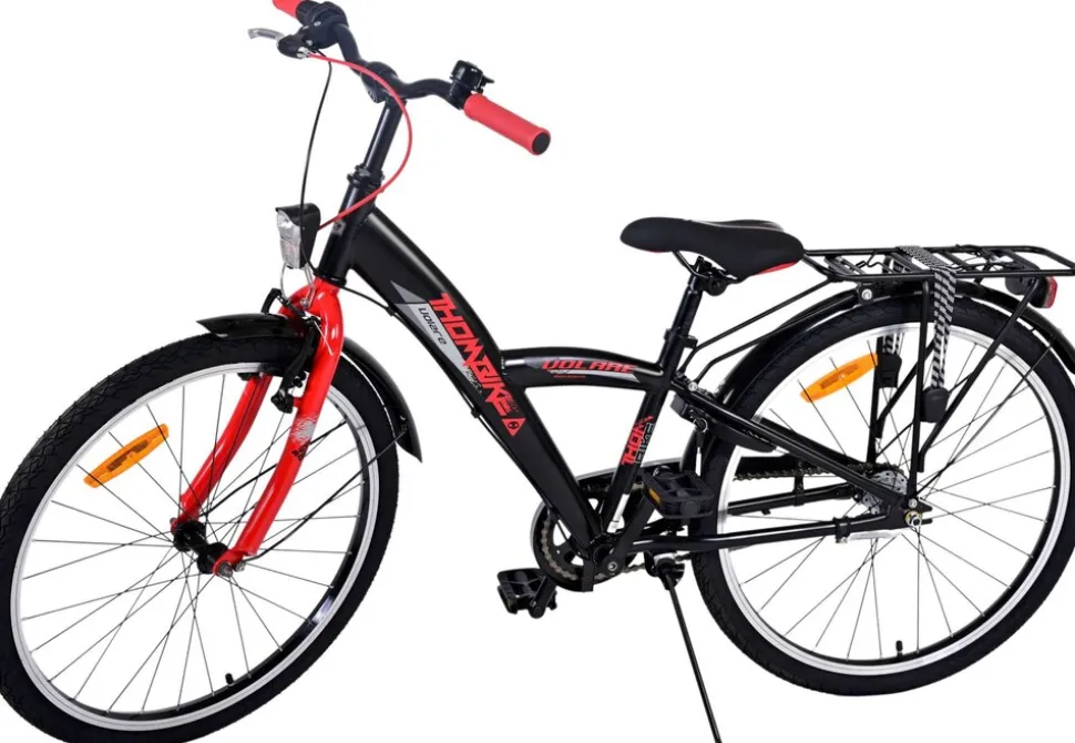 TPFSports Thombike Kinderfahrrad - Jungen - 24 Zoll - Rücktritt + Handbremse - 3 Gänge - Grün