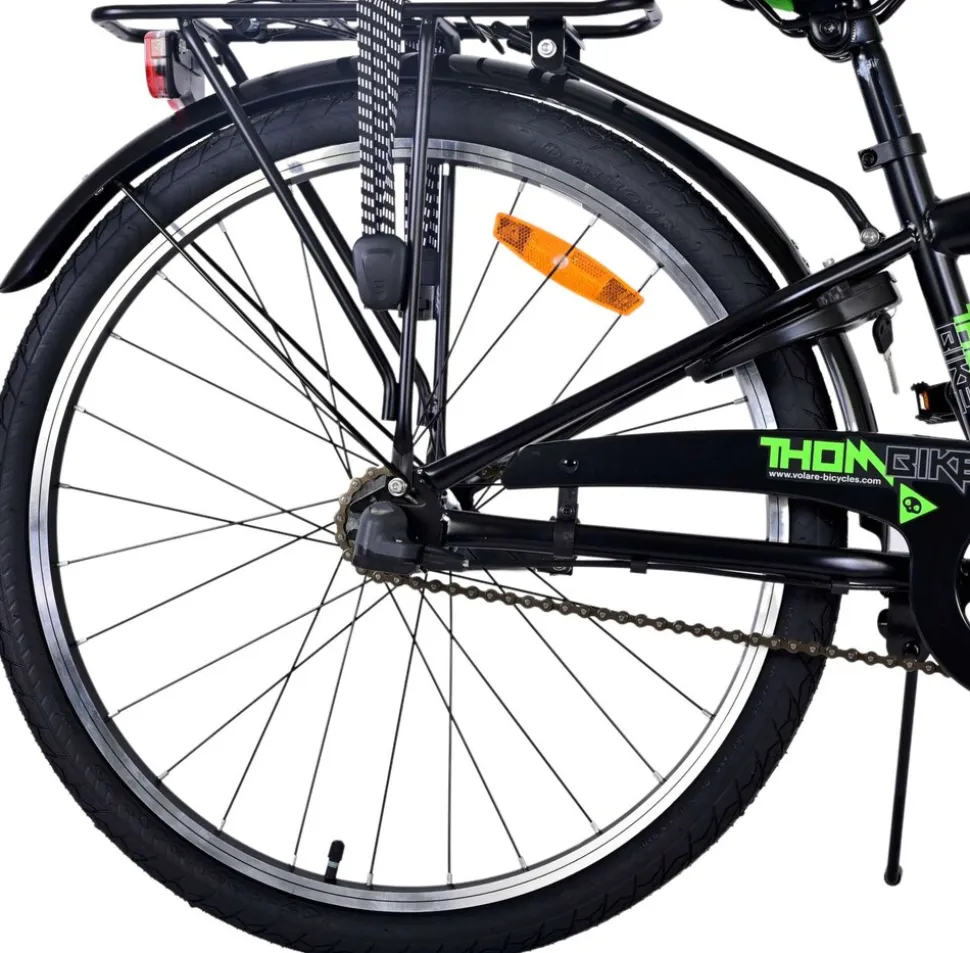 TPFSports Thombike Kinderfahrrad - Jungen - 24 Zoll - Rücktritt + Handbremse - 3 Gänge - Grün