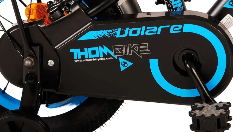 TPFSports Thombike Kinderfahrrad - Jungen - 12 Zoll - Rücktritt + Handbremse - Schwarz/Orange