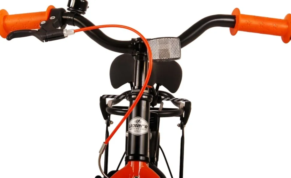 TPFSports Thombike Kinderfahrrad - Jungen - 12 Zoll - Rücktritt + Handbremse - Schwarz/Orange