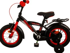 TPFSports Thombike Kinderfahrrad - Jungen - 12 Zoll - Rücktritt + Handbremse - Schwarz/Orange