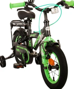 TPFSports Thombike Kinderfahrrad - Jungen - 12 Zoll - Rücktritt + Handbremse - Schwarz/Orange