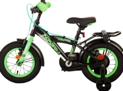 TPFSports Thombike Kinderfahrrad - Jungen - 12 Zoll - Rücktritt + Handbremse - Schwarz/Orange