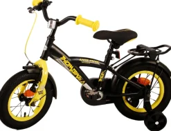TPFSports Thombike Kinderfahrrad - Jungen - 12 Zoll - Rücktritt + Handbremse - Schwarz/Orange