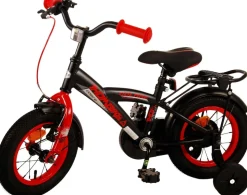 TPFSports Thombike Kinderfahrrad - Jungen - 12 Zoll - Rücktritt + Handbremse - Schwarz/Orange