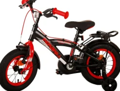 TPFSports Thombike Kinderfahrrad - Jungen - 12 Zoll - Rücktritt + Handbremse - Schwarz/Orange