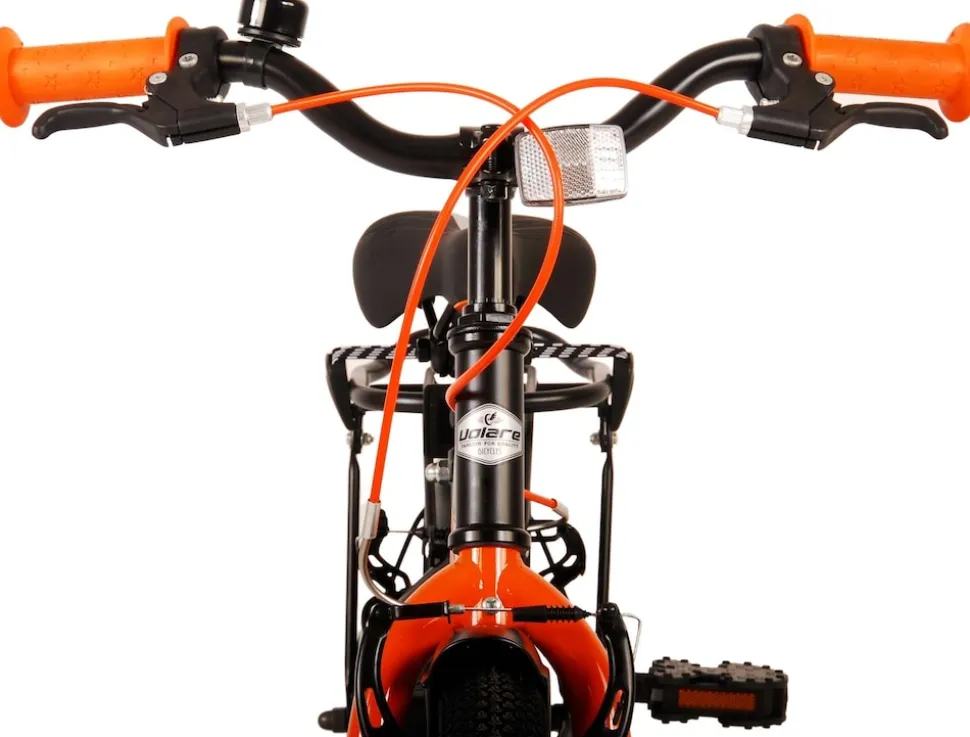 TPFSports Thombike Kinderfahrrad - Jungen - 12 Zoll - Rücktritt + Handbremse - Schwarz/Orange