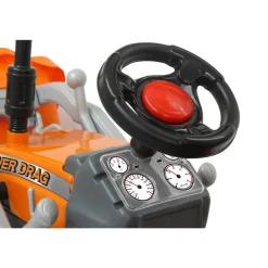 Trettraktor mit Frontlader Power Drag orange