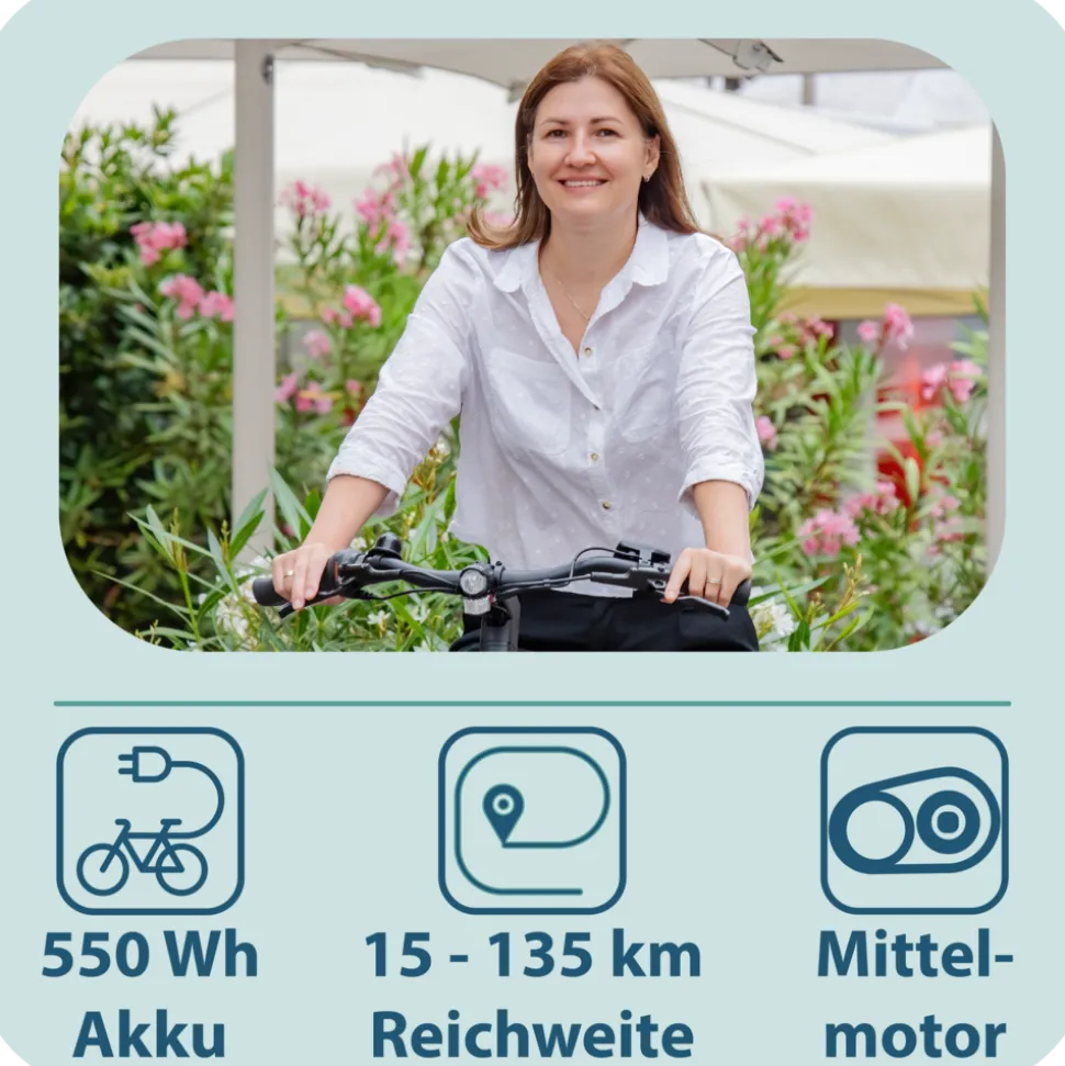 Tretwerk Amber Nexus E Bike SUV 27,5" Pedelec 550 Wh Elektrofahrrad Herren 7 Gang Shimano Nexus Trekkingrad