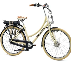 Tretwerk Aurora E Bike Damen 28 Zoll Elektrofahrrad 165 - 185 cm retro Hollandrad E Damenfahrrad mit Nabenschaltung und Rücktritt