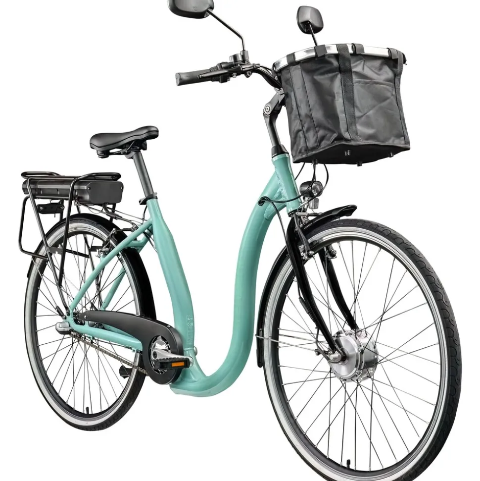 Tretwerk Linea 28 Zoll E Bike Damen Pedelec 3 Gang Nabenschaltung Elektro FahrradCitybike retro Tiefeinsteiger