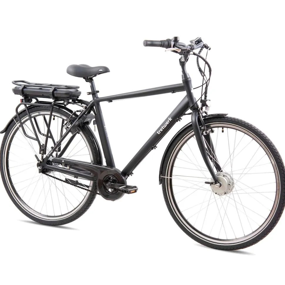 Tretwerk Mystic E Bike 28 Zoll Pedelec 170 - 190 cm Herrenrad Trekking Elektrofahrrad mit Nabenschaltung City E Fahrrad