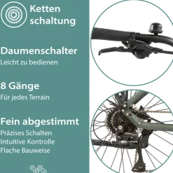 Tretwerk Sonic Pedelec 28 Zoll E Bike Trekkingrad 160 - 180 cm Elektrofahrrad Trekking 8 Gänge Damen Herren Fahrrad