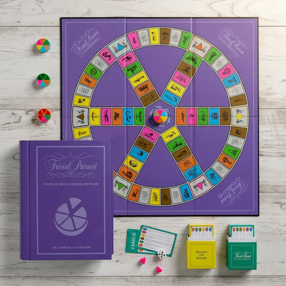 Trivial Pursuit Brettspiel Vintage Buch Edition Quizspiel Gesellschaftsspiel ab 8 Jahren