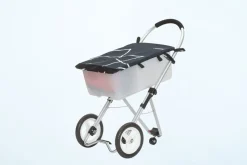 Trolley Max - Einkaufswagen marine/weiss
