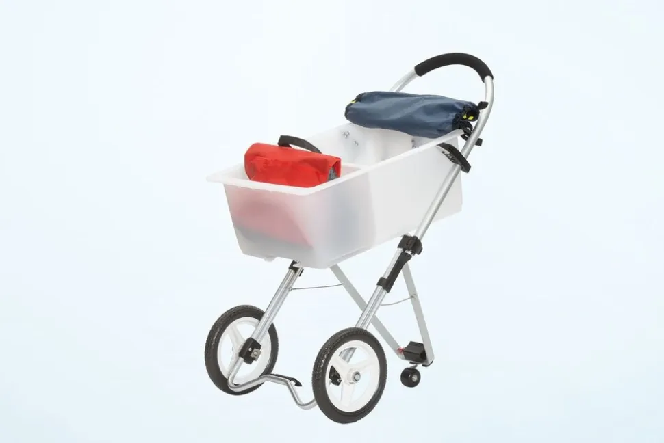 Trolley Max - Einkaufswagen marine/weiss