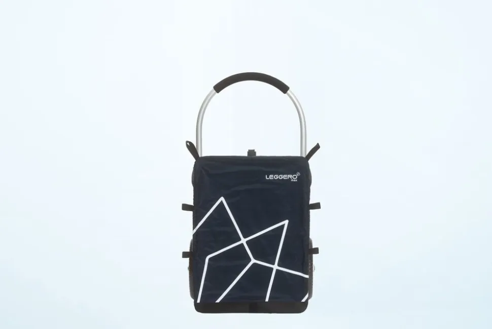 Trolley Max - Einkaufswagen marine/weiss