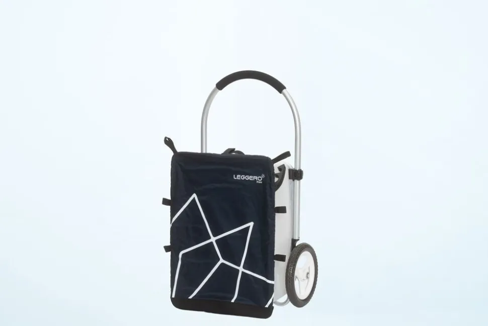 Trolley Max - Einkaufswagen marine/weiss