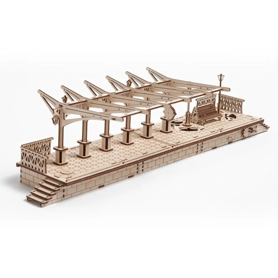 UGEARS Modellbausatz Bahnsteig