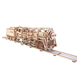 UGEARS Modellbausatz 460 Dampflokomotive mit Tender
