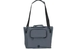 Urban Seitenpacktasche, gut geeignet für 20" Fahrräder und E-Bikes, inkl. Laptopfach, inkl. Regencape im verstärkten Boden, reflektierende Elemente, Volumen: 20 Liter, Farbe: grau