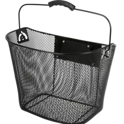 Ventura Fahrradkorb vorne Lenkerkorb mit Clip On Halter Korb aus Draht für Fahrrad oder E Bike