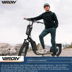 VIRON XI-1200-S E-Scooter mit Straßenzulassung ABE - 12,5 Ah