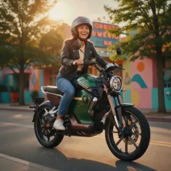 Vmoto / Super Soco TC 72V, Elektro Moped, 45 km/h, All Terrain, CBS Bremssystem, servicearm - grün