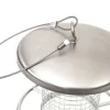 Vogelfutterstation MCW-G90, Futterspender Futtersäule, Edelstahl 27cm