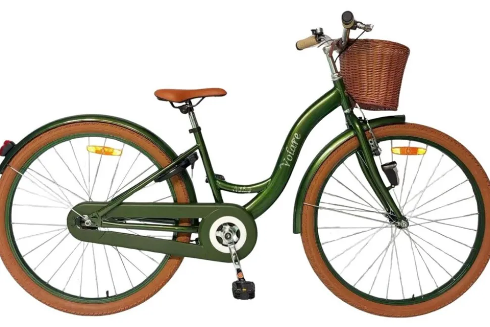 VOLARE Kinderfahrrad Ashley 3- Gang 24 Zoll, Grün