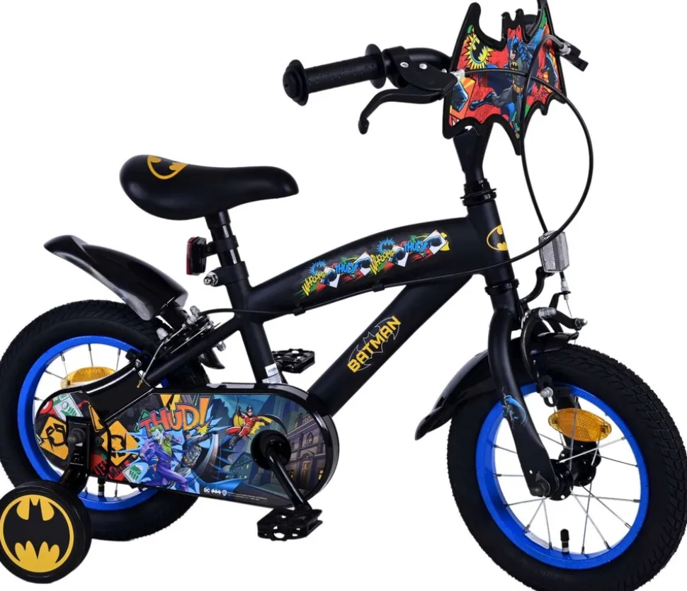 VOLARE Kinderfahrrad Batman 12 Zoll, ohne Rücktrittbremse