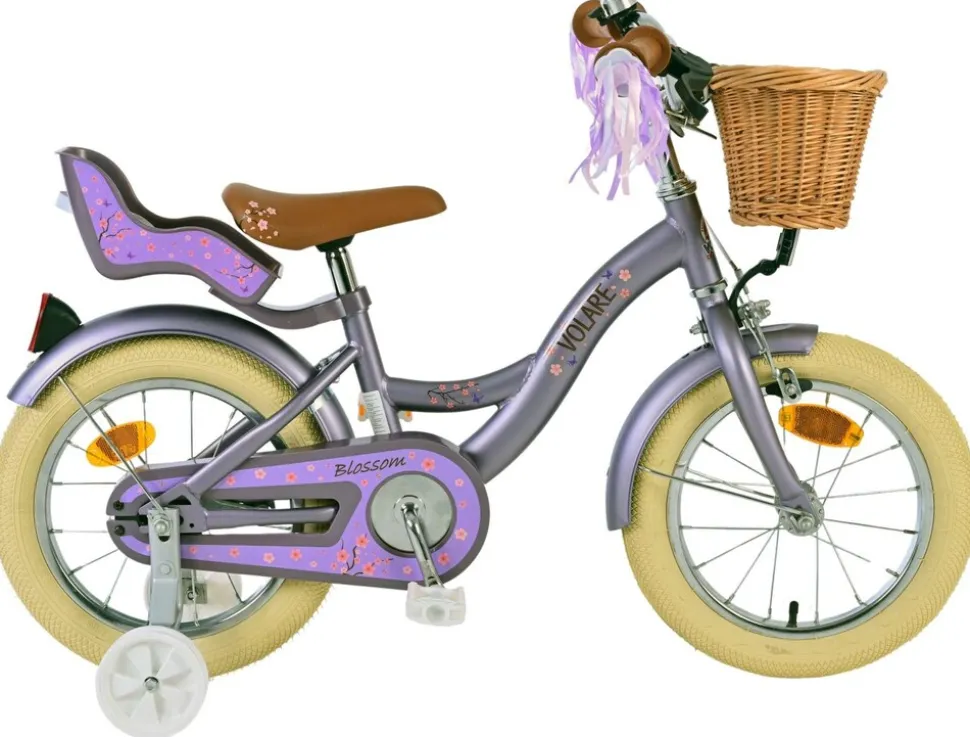 VOLARE Kinderfahrrad Blossom 14 Zoll, lila