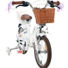 VOLARE Kinderfahrrad Blossom 14 Zoll ohne Rücktrittbremse, weiß