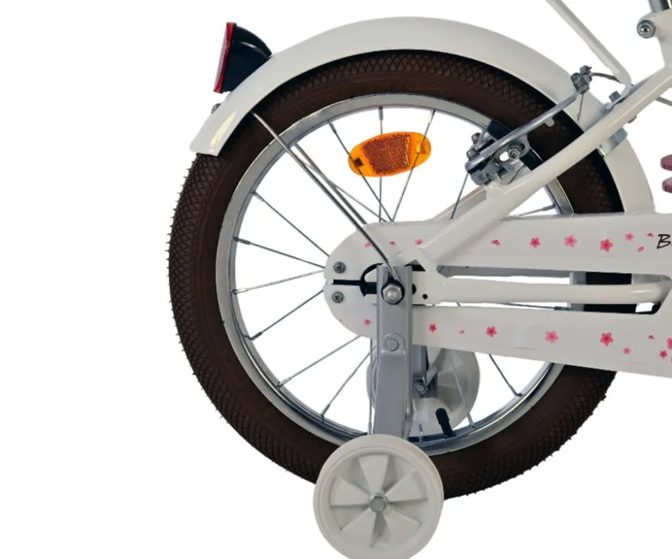 VOLARE Kinderfahrrad Blossom 16 Zoll weiß, ohne Rücktrittbremse