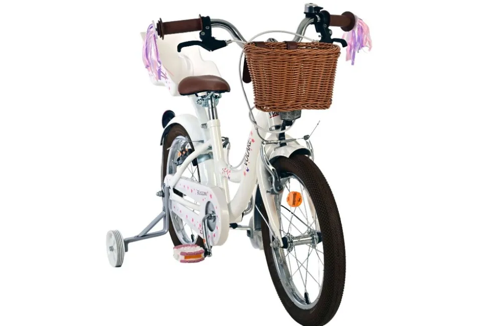 VOLARE Kinderfahrrad Blossom 16 Zoll weiß, ohne Rücktrittbremse