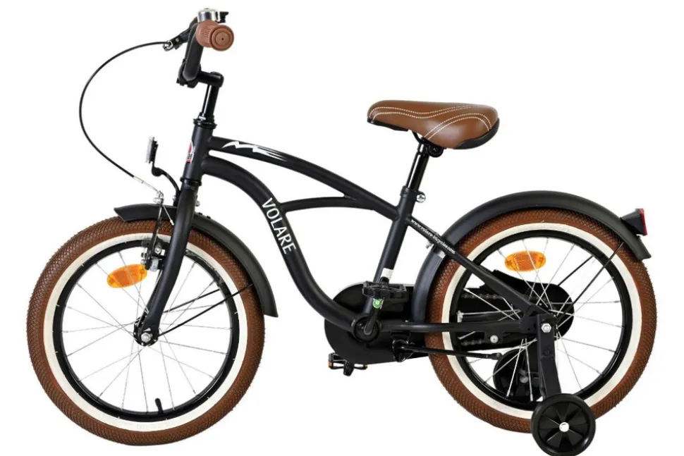 VOLARE Kinderfahrrad Blue Cruiser 16 Zoll, schwarz