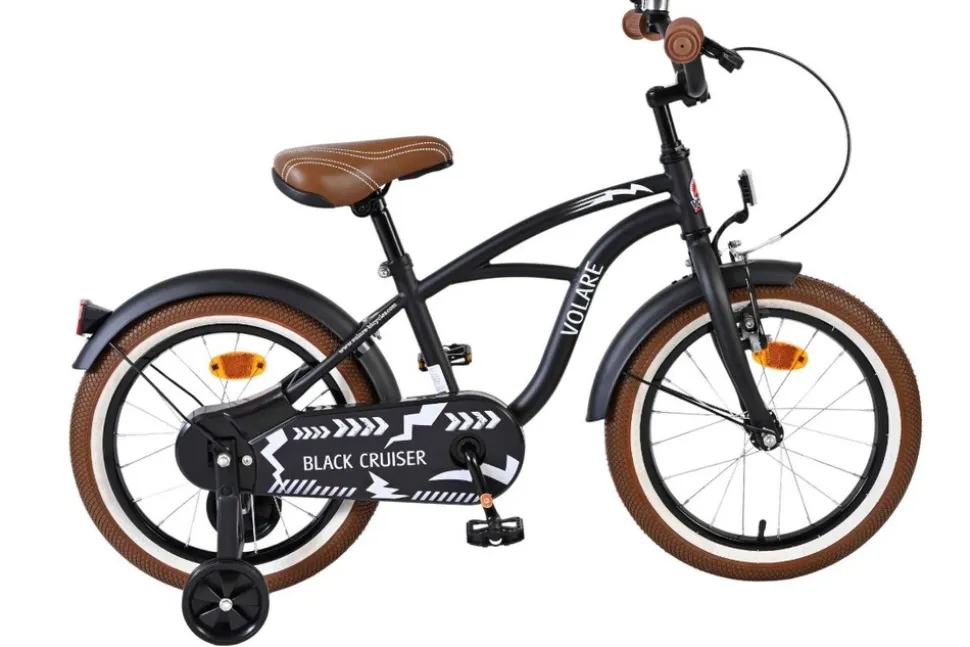 VOLARE Kinderfahrrad Blue Cruiser 16 Zoll, schwarz