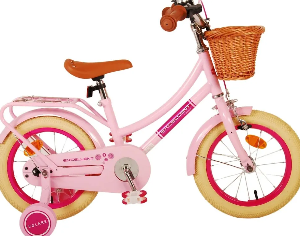 VOLARE Kinderfahrrad Excellent, 14 Zoll, rosa