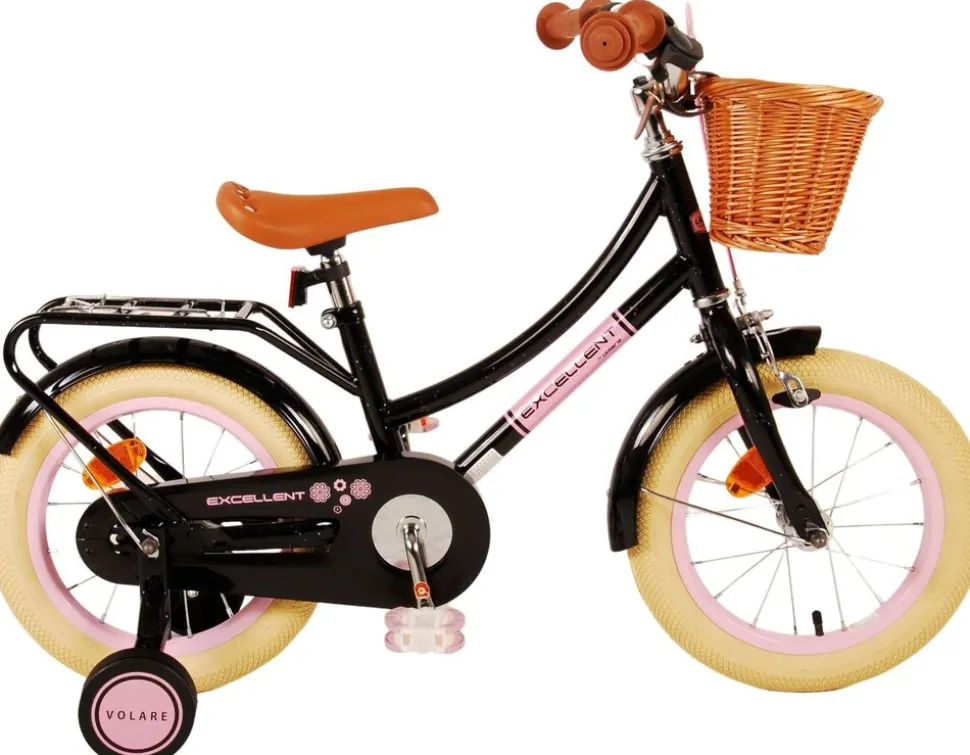 VOLARE Kinderfahrrad Excellent, 14 Zoll, schwarz