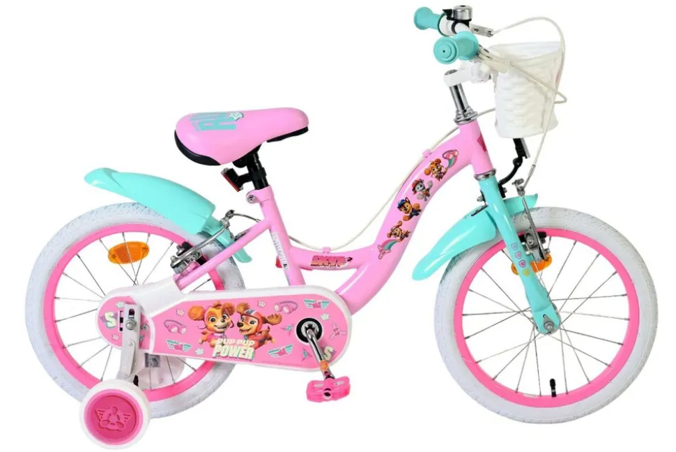VOLARE Kinderfahrrad Paw Patrol, 16 Zoll, rosa