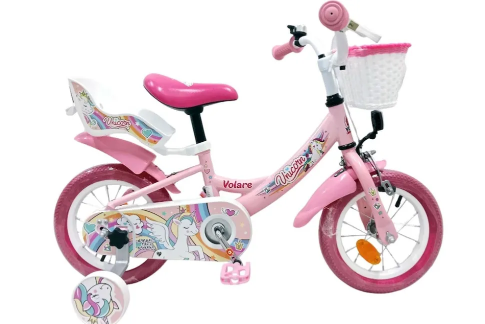 VOLARE Kinderfahrrad Unicorn 12 Zoll, rosa