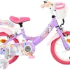 VOLARE Kinderfahrrad Unicorn 14 Zoll ohne Rücktrittbremse, lila
