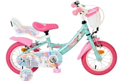VOLARE Kinderfahrrad Unicorn 12 Zoll ohne Rücktrittbremse, grün