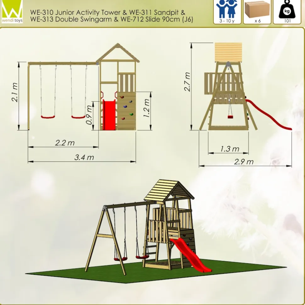 Wendi Toys Spielturm Salamander