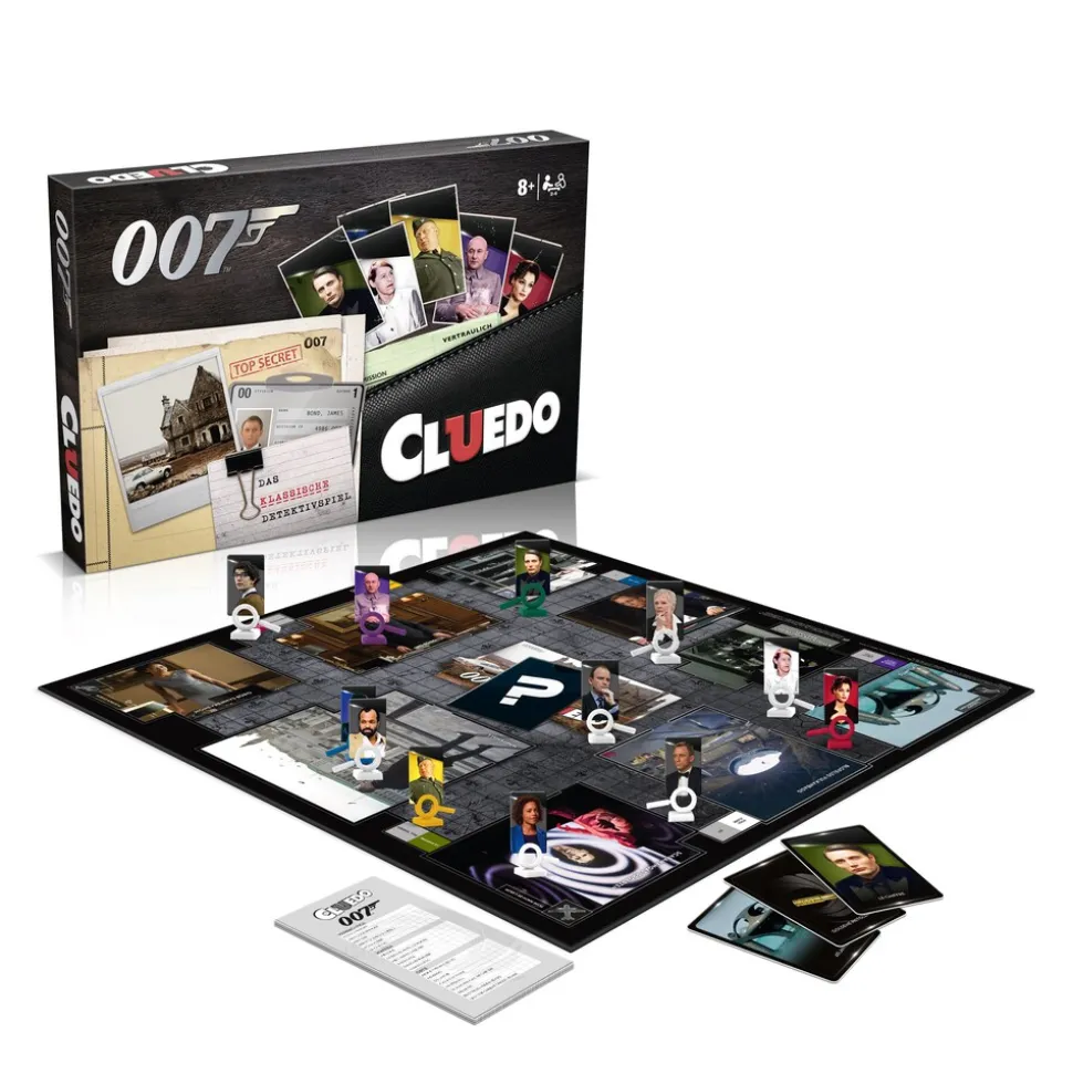 Winning Moves James Bond Cluedo & Top Trumps Quiz Bundle – deutschsprachiges 007 Spielset