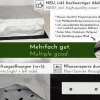 WONDERMAKE® Design Sandkasten mit Matschküche, Dach, Abdeckung OXFORD 420D, Vliesfolie, Sandkiste Holz quadratisch verschließbar Outdoor Garten für Kinder, schwarz weiß